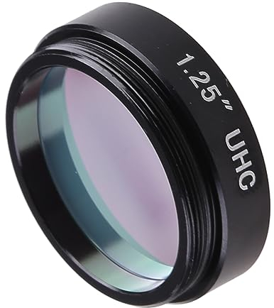 Domasvmd Filter 1,25 Zoll UHC-Filter Astrofotografie zur Verbesserung des Kontrasts, reduziert Lichtverschmutzung, filtert Lichtverschmutzung