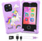 CKATE Kids Phones for Girls, Portable Toy Phone & Fake Phone for Kids with 2.8 Inches Touchscreen, Dual Camera Unicorn for 3 4 5 6 7 8 9 10 11 12 Year Old Girl Gifts Birthday - Dream Purple