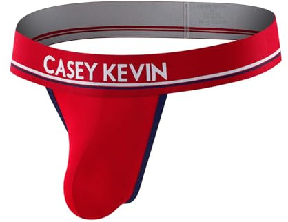 Casey Kevin String Homme Sexy Jockstrap Homme Tanga Taille Basse Respirant Thong Support Athlétique sous-vêtements