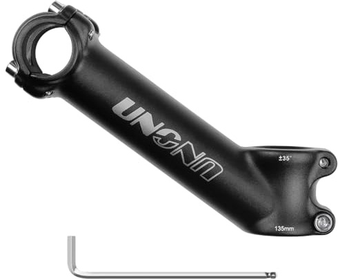 CYSKY Potence de Guidon VTT 25,4 31,8mm 35 Degrés 60/70/75/90/110/135mm en Alliage Aluminium, Potence Velo Courte pour VTT, Vélo de Route, Trail, Enduro, BMX, Ebike (25,4 x 135mm)