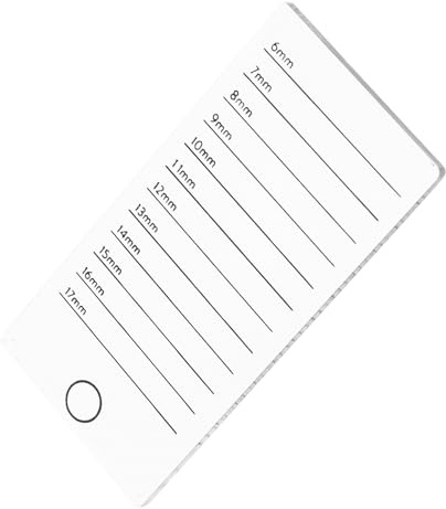 Artibetter Soporte para Pestañas Postizas de Acrílico Marcas de Longitud Estable para Uso Profesional en Salones de Belleza y Artistas de Maquillaje