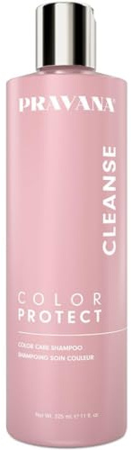 Pravana Color Protect Color Care Shampoo | Maintains Vibrant Color & Prevents Fading | For Color-Treated Hair | Enriched to Improve Manageability & Strength | 11 Fl Oz