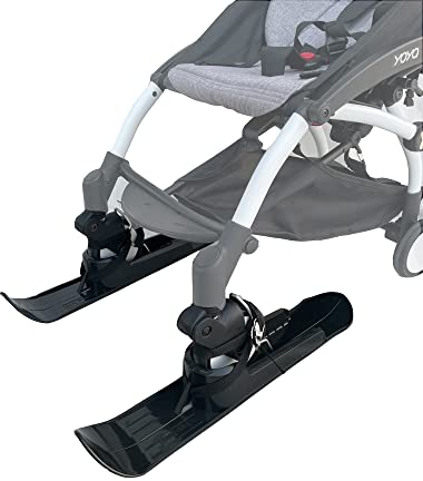 Universal Skischild für Kinderwagen und Trolleys für Haustiere, Schneewagen- oder Strandgleiter, Ski-Board und Strandrollbrett für Rollstühle