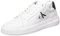 Calvin Klein Herren Cupsole Sneaker Chunky aus Leder, Weiß (Bright White/Black), 43