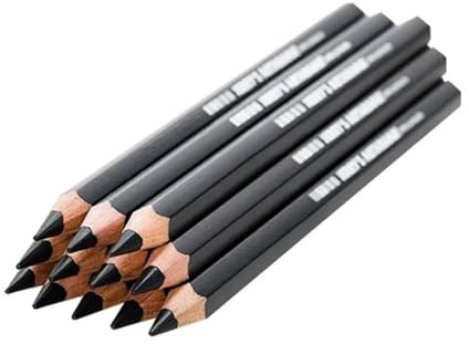 PNJB Set Of 12 Charcoal Drawing Pencils - Ideal For Sketching, Shading & Creating Various Tones And Shades For Versatile Drawing, Suitable For Artists Of All Levels, (3 PACK)