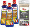 POLIBOY Messing Kupfer Pflege - Glanzpolitur gegen Anlaufstellen - Messingputzmittel mit Carnaubawachs - 3x 200 ml - Mit Baumwolltuch - Made in Germany
