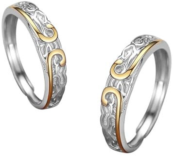 JUSONGKWCP 2 Black Son-wukong Monkey Ringe Son-wukong Figur Ring Cosplay Accessories Son-wukong Figuren Jewelry Mode Paar Ringe