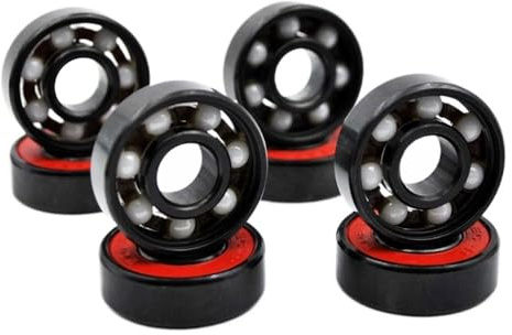 FRAOMHFW 8 stücke 608 2RS Hybrid Keramik Kugellager 8 * 22 * 7mm ABEC-11 High Speed ​​Roller Skate Skateboard Rad Miniatur Longboard Lager