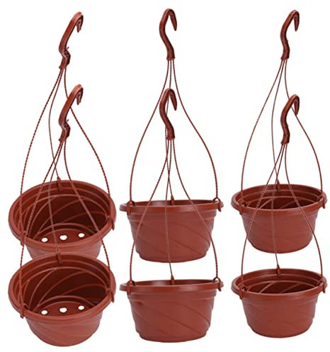 BESPORTBLE 6ensembles Pots Suspendus pour Fleurs Chlorophytum avec pour Décorer Intérieur Et Jardin Fournitures De Jardin