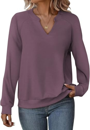 Cuptacc Haut Femme Chic Et Elegant Automne Mode Tendance Violet XXL