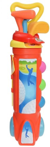 Neptuiby Ensemble de Golf pour Tout-Petits, Clubs de Golf en Plastique pour Enfants avec Chariot Rangement Roulant pour Le Jeu en Plein air Parent-Enfant et l'apprentissage des Enfants.