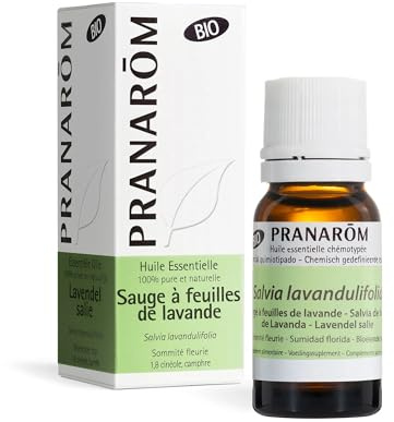 Pranarôm Sauge à Feuilles de Lavande Bio Huile Essentielle Salvia lavandulifolia Sommité Fleurie HECT 10 ml