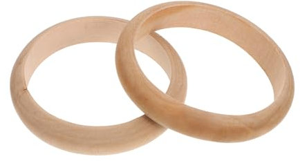 COHEALI 2 Stück Naturholzarmbänder für Jungen und Mädchen Schmuckherstellungsset Unfertige Holzarmreifen für Mädchen Kunst und Handwerk