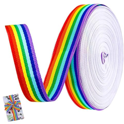 OIUAVYR 50 m x 10 mm Nastro tricolore bobina nastro decorativo nylon vivace colore,Per artigianato,feste nazionali,scrapbooking,confezioni regaloTessuto in Poliestere, per Inaugurazione Medaglie