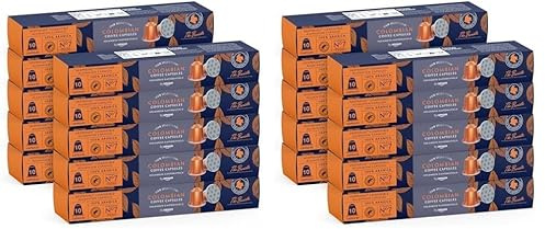 by Amazon Café colombiano compatible con Nespresso, Tueste Medio, 100 cápsulas de aluminio, 10 Unidad (Paquete de 20) - Certificado Rainforest Alliance