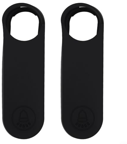 2 fundas de silicona para timbre inalámbrico, protección eficaz contra la suciedad y los arañazos, compatible con timbre (negro)
