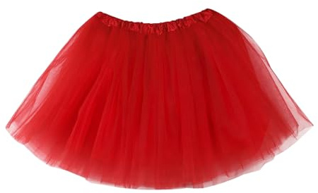 Jupe en tulle pour femme - Costume de carnaval élastique à 3 couches - Jupe en tulle classique des années 80 - Jupe de ballet bouffante - Jupon de danse pour adulte - Pour Halloween, fête à thème