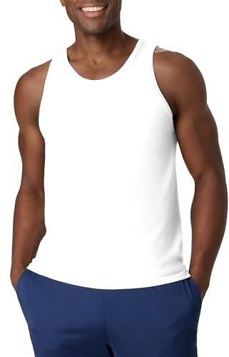 Hanes mens X-temp 2 Pack Tank Top Cami Shirt, White, 3X-Large US