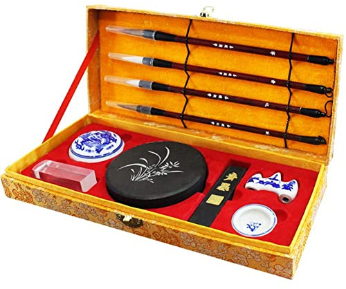 AUSUAYA Kit de 10 pinceaux pour calligraphie chinoise, japonaise, Kanji, Sumi - S-F-3