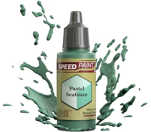 The Army Painter Speedpaint Pastel Seafoam 2.0, Single Modellbau Acrylfarbe 18ml Einschichtige Lackierlösung Für Fantasy Tabletop Miniatures Like Warhammer 40k Figuren und DnD Miniatures