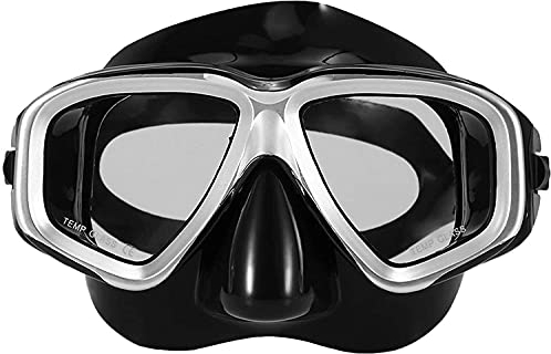 ATAAY Occhialini da Sub Maschera a Pieno facciale Maschere da Sub Maschera da Sub Maschere da Snorkeling subacquee Occhialini da Snorkeling antiappannamento Maschera da Nuoto Vetro per Uomo Donna