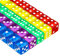 PlandleLee 20 Stück Würfel Bunt Set 6-Seitig, 14 mm, D6 Dice mit Runden Ecken, Bunt Würfel für Tenzi, Farben Würfel Set, Würfel für Würfelspiele Tischspiele, 5 Farben