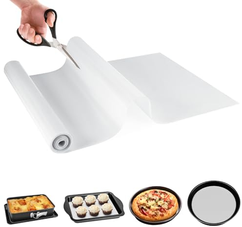 Silikonmatte 30X304.8cm, Backmatte, Knetunterlage, Bastelunterlage, Malunterlage, Antihafte Rutschfeste Tischmatte, Abwaschbar, HitzebestäNdig, Mehrzweck Silikon Unterlage, FüR Handwerk, Weiß