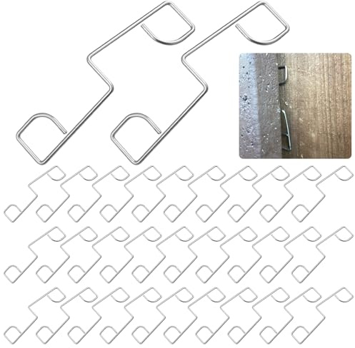 KIBBEH 100 Pcs Stainless Steel Fence Panel Grips Clips Stop Rattling | heavy duty 304 stainless steel, fits 25-30 panels, stops wind banging & rattling, secure for garden fences, outdoor use