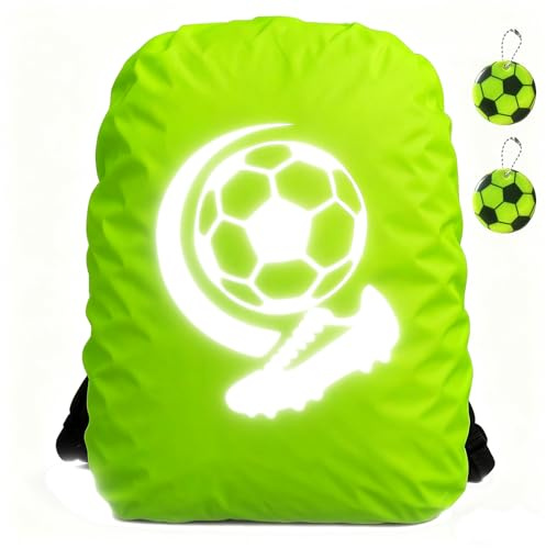 QMofeixiaodianQ Schulranzen Regenschutz 35L, Wasserdichter Rucksack Überzug, Universelle Regenhülle für Rucksack und Schulranzen, Unisex Outdoor Wandern Fahrrad Schule, Reflektierend