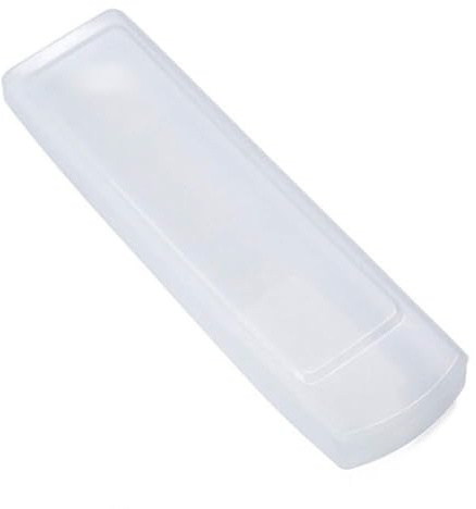 Funda de Control Remoto Funda Protectora Impermeable de Silicona para TV Aire Acondicionado 18.5x5cm Transparente