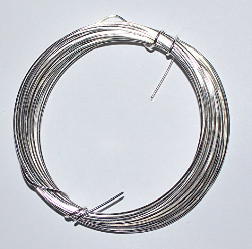 Draht Basteldraht zum Basteln und Dekorieren • Silberdraht mit Kupferkern in 5 Stärken (0.8mm / 6m)