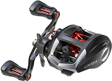 Lixada Baitcasting Angelrolle 12+1 Kugellager Hoch Geschwindigkeit Angeln Spule mit Magnetisch Bremse System