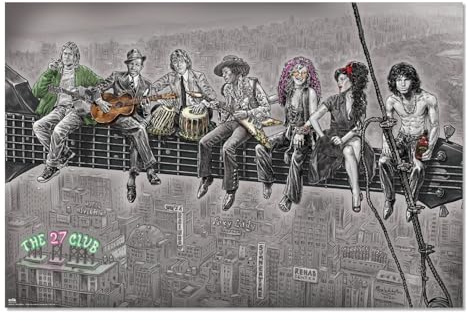 Grupo Erik Poster The 27 Club - Laminas decorativas 61x91,5cm a todo color | Posters para pared ideal decoración habitación