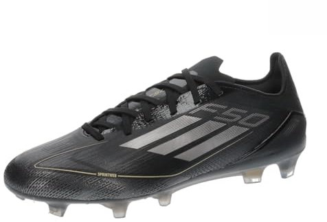 adidas Herren Fussballschuhe F50 PRO FG Core Black/Iron Met./Gold Met. 43 1/3