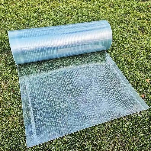 Panneau de toit en polycarbonate pour abri de jardin avec protection solaire et protection contre la pluie, idéal pour serre extérieure, abri d'auto et châssis froid, facile à couper 0,6 x 4 m