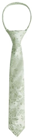 Alizeal Cravate florale pré-nouée pour garçon Longueur 33 cm | 7 cm de largeur, sangle réglable, idéal pour l'école et le mariage