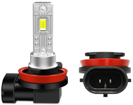 SOFOC H11 Lampadina LED Fari Fendinebbia 4000LM 300% Più Luminoso Bianco Freddo 6000K 12V 24V 12-24V DC Compatibled Anabbaglianti/Abbaglianti Ricambio 2Pcs