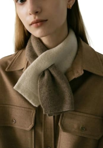 Jusavie Cashmere Scarf for Women Soft Knitted Wool Scarfs Warm Scarves Neck Warmer Scarf for Fall Winter Coat Dress 2025