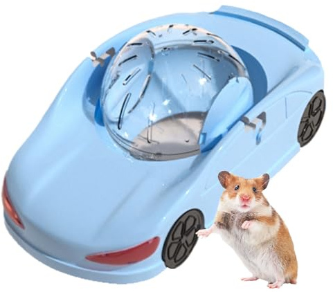 Petit Animal De Compagnie Roule d'exercice De Voiture 29.5x16.5x12cm Hamster Sport Ball PP Roue d'exercice pour Hamster Véhicule De Jouet De Roue De Fitness Silencieux pour Petit Animal De Compagnie
