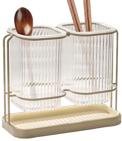 Chopstick Stand - Cutlery Silverware Container Utensil Organizer - Cutlery Storage Box | for Counter Top Sink Cabinets Desktop Indoor Home Cooking