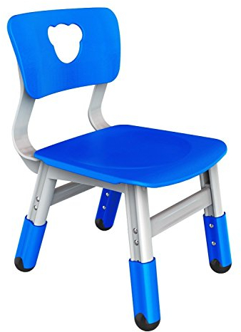 Bieco 04000038 - Kinderstuhl blau, höhenverstellbar, ca. 35 x 30 x 50 cm