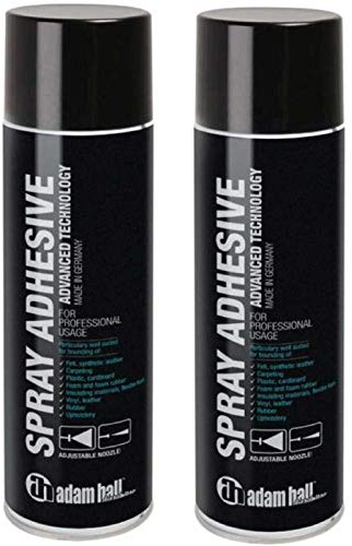 2 Dosen Adam Hall Hardware 01360 - Sprühkleber 500 ml je Dose (2 Dosen)