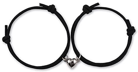 VGWON Pulseras Magnéticas Parejas, Regalos para Novios Novias Hombre Mujer