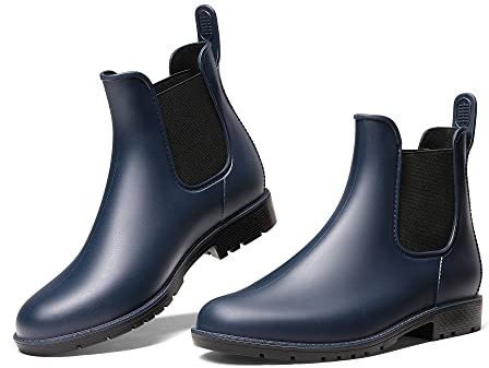 DREAM PAIRS Botas Agua Chelsea Mujer,Armada,40