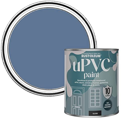 Rust-Oleum Blue uPVC Door and Window Paint In Gloss Finish - Blue River 750ml