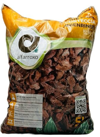 Alfarroxo Premium Bark per Orchidee - Corteccia per Orchidee - Granezza 5-12mm - 5lt