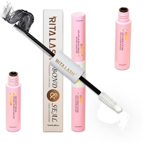 RITALASH Lash Bond and Seal for Individual Cluster Eyelash Glue - Long Lasting, Waterproof DIY Extension Glue