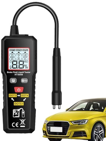 Test del liquido dei freni, tester 'umidità del liquido dei freni, Tester per liquido freni automobilistico per auto, Analizzatore di umidità del fluido idraulico sostitutivo con sonda flessibile per