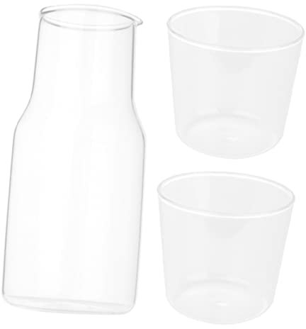 OFFSCH Caraffa Per L'acqua in Trasparente Brocca Multifunzione Da Comodino E Scrivania Contenitore Per Bevande Freddo Per Tè Freddo Succhi Di Frutta E Altri Bevande