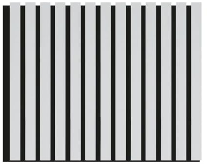 Pannelli Decorativi Acustici per Pareti, Pannelli Murali Design Effetto Legno, Pannelli Fonoassorbenti per Soffitto cm 60 x 275 (1,65 mq) (Bianco)